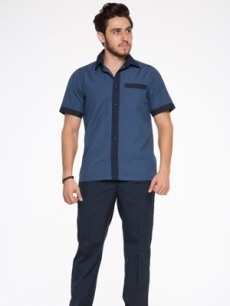 Cleaners Work Shirt – Blue